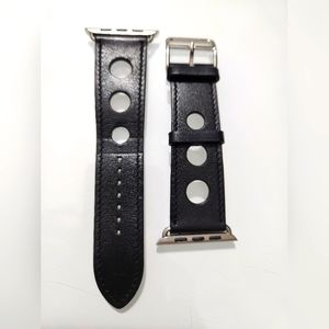 Apple Watch Hermes Single Tour Band Rallye Noir Black ( 42mm, 44mm, 45mm, 49mm )